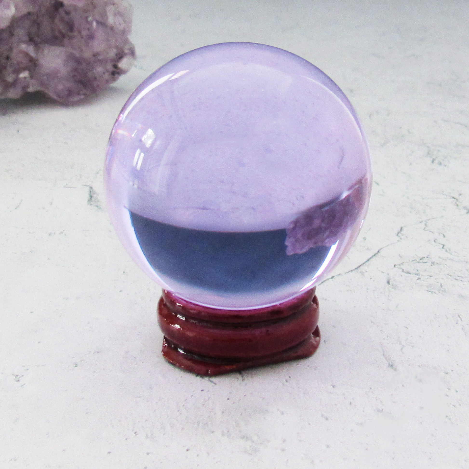 Lavender Crystal Gazing Ball (50 mm)