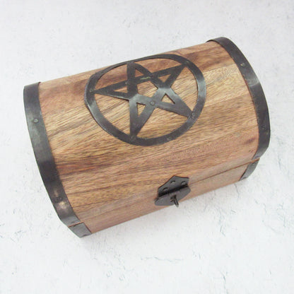 Pentacle Wooden Chest