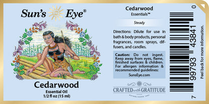 Cedarwood Essential Oil (1/2 oz) by Sun's Eye