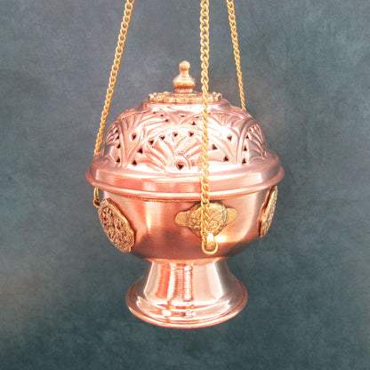 Hanging Copper and Brass Incense Burner