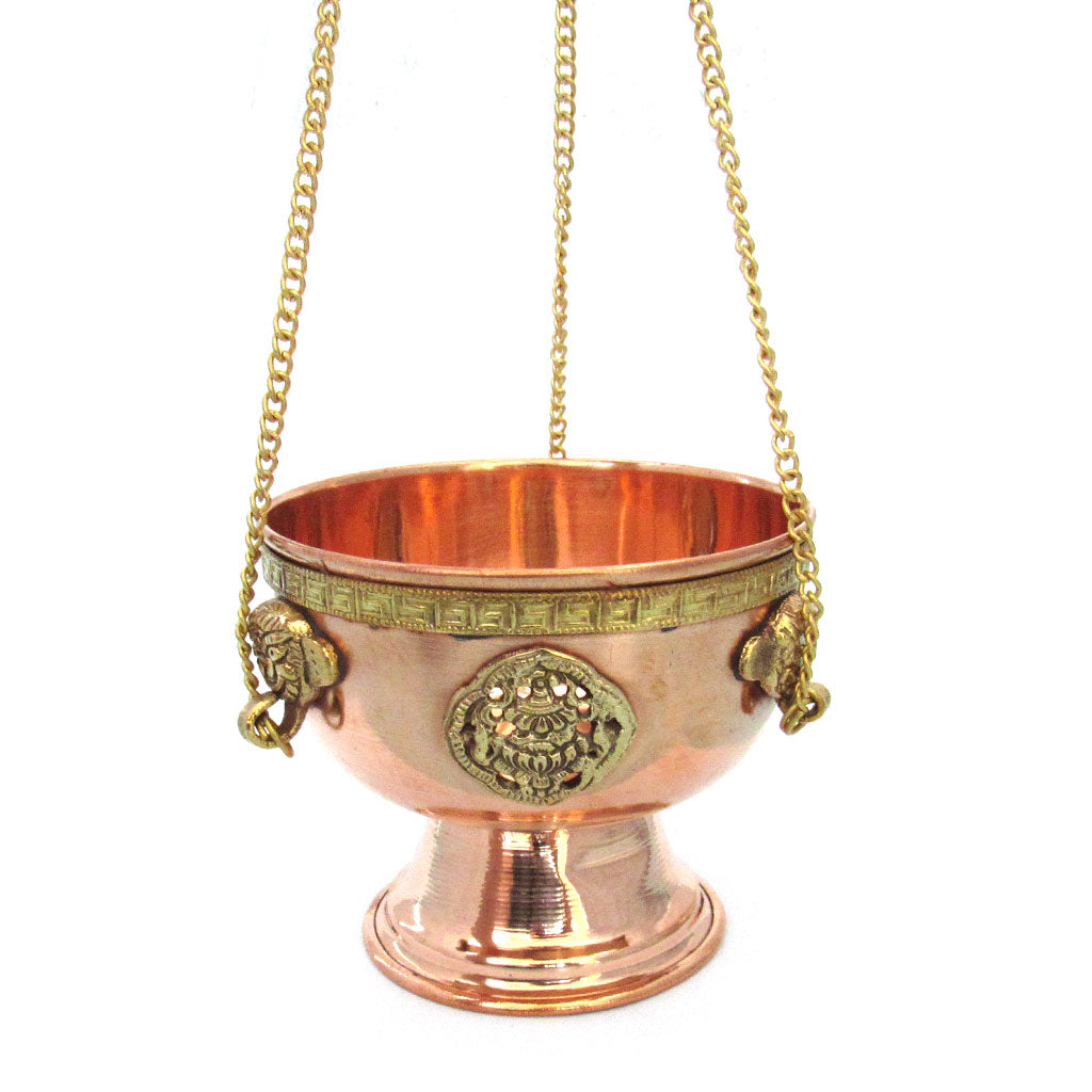 Hanging Copper and Brass Incense Burner