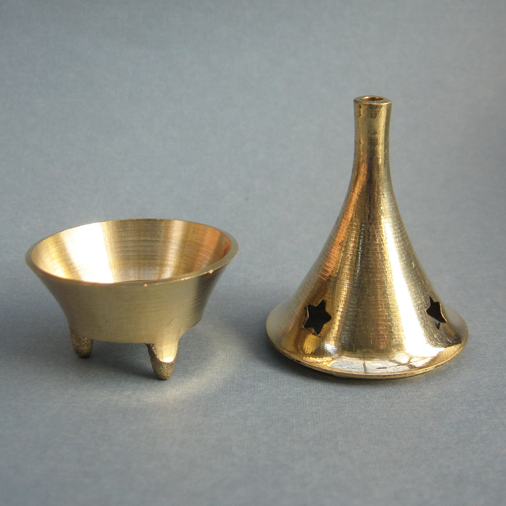 Brass Incense Cone Burner (Assorted Styles)