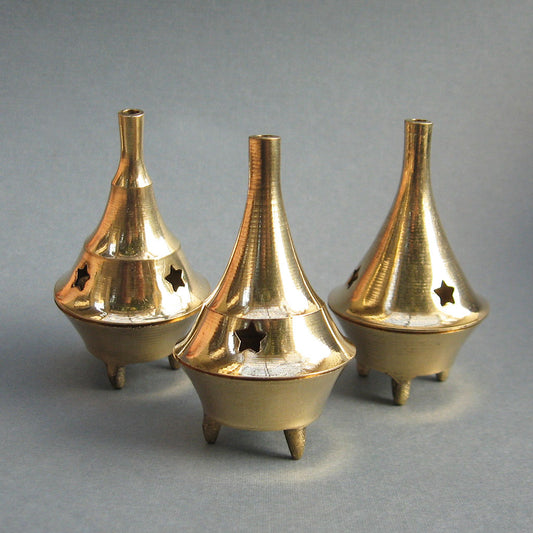 Brass Incense Cone Burner (Assorted Styles)