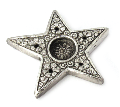 Silver Star Incense Burner (2.5 Inches)