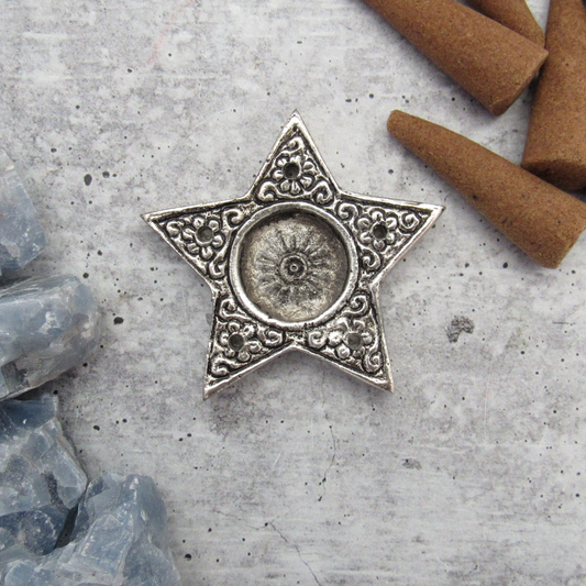 Silver Star Incense Burner (1.5 Inches)