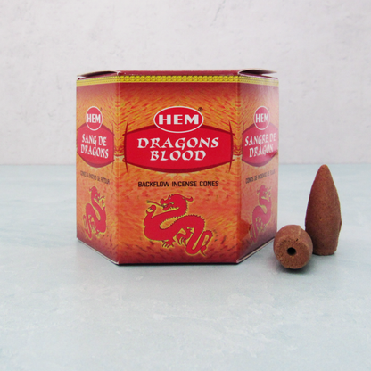 HEM Backflow Incense Cones - Dragon's Blood