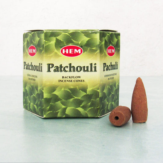 HEM Backflow Incense Cones - Patchouli