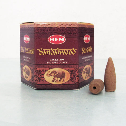 HEM Backflow Incense Cones - Sandalwood