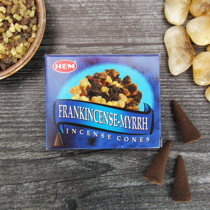 HEM Incense Cones - Frankincense-Myrrh