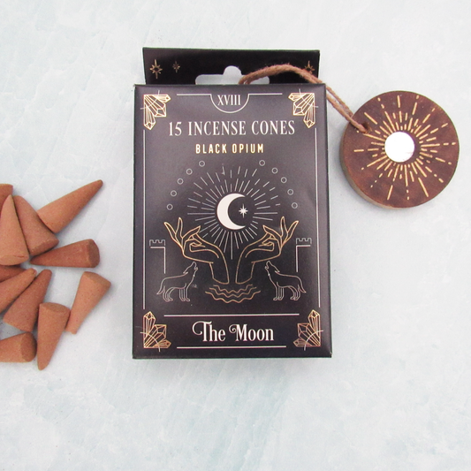 The Moon (Black Opium) Tarot Incense Cones