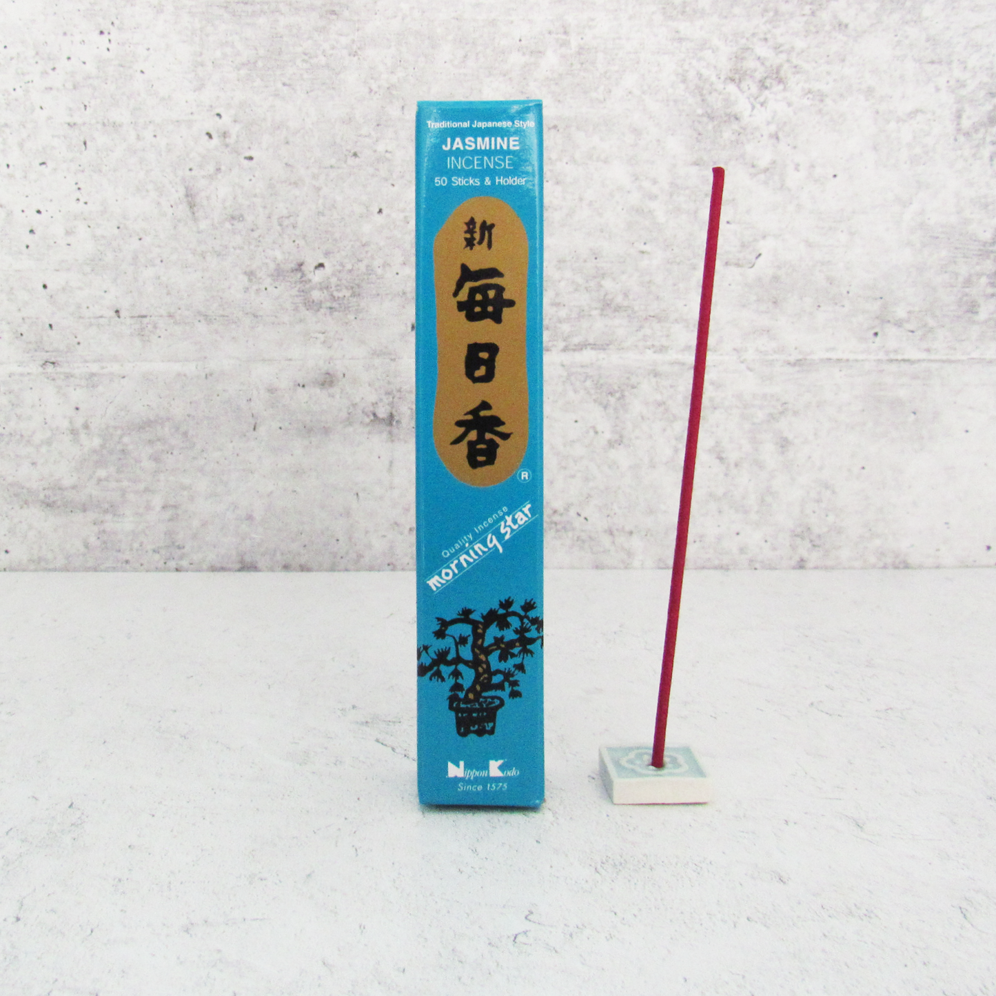 Morning Star Incense - Jasmine (Box of 50 Sticks with Holder)