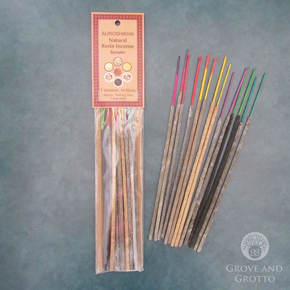 Auroshikha Resin Incense Sticks Sampler Pack Grove And Grotto