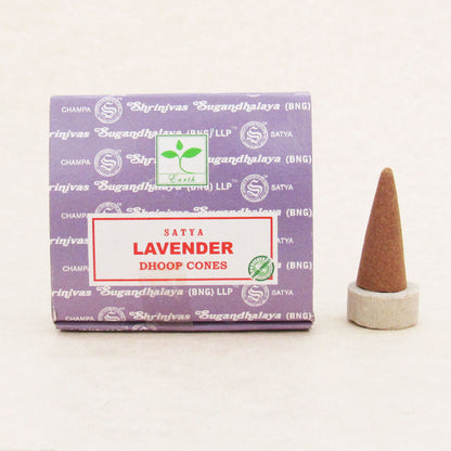 Dhoop Incense Cones by Satya - Lavender