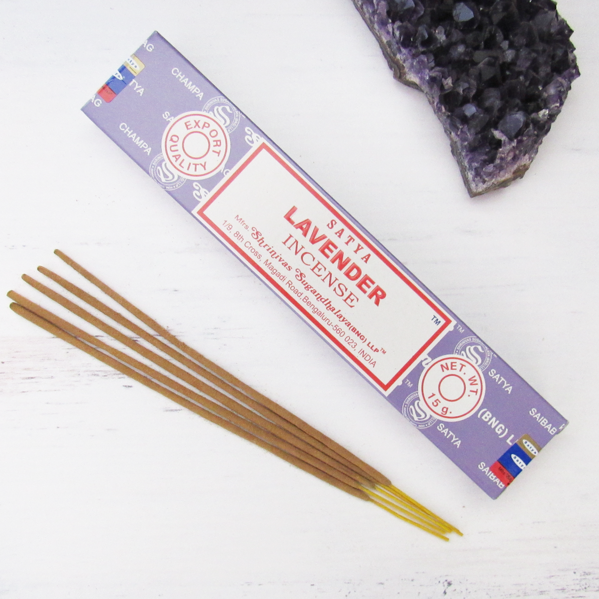 Lavender Incense Sticks (15 g) by Satya