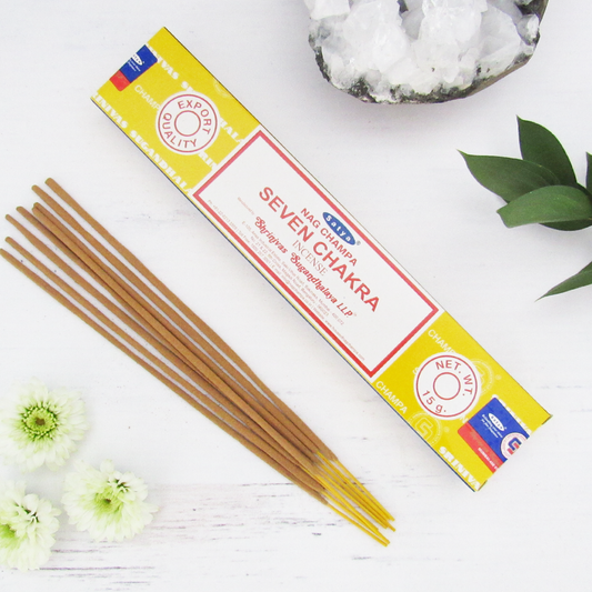 Seven Chakra Incense Sticks (15 g) by Satya