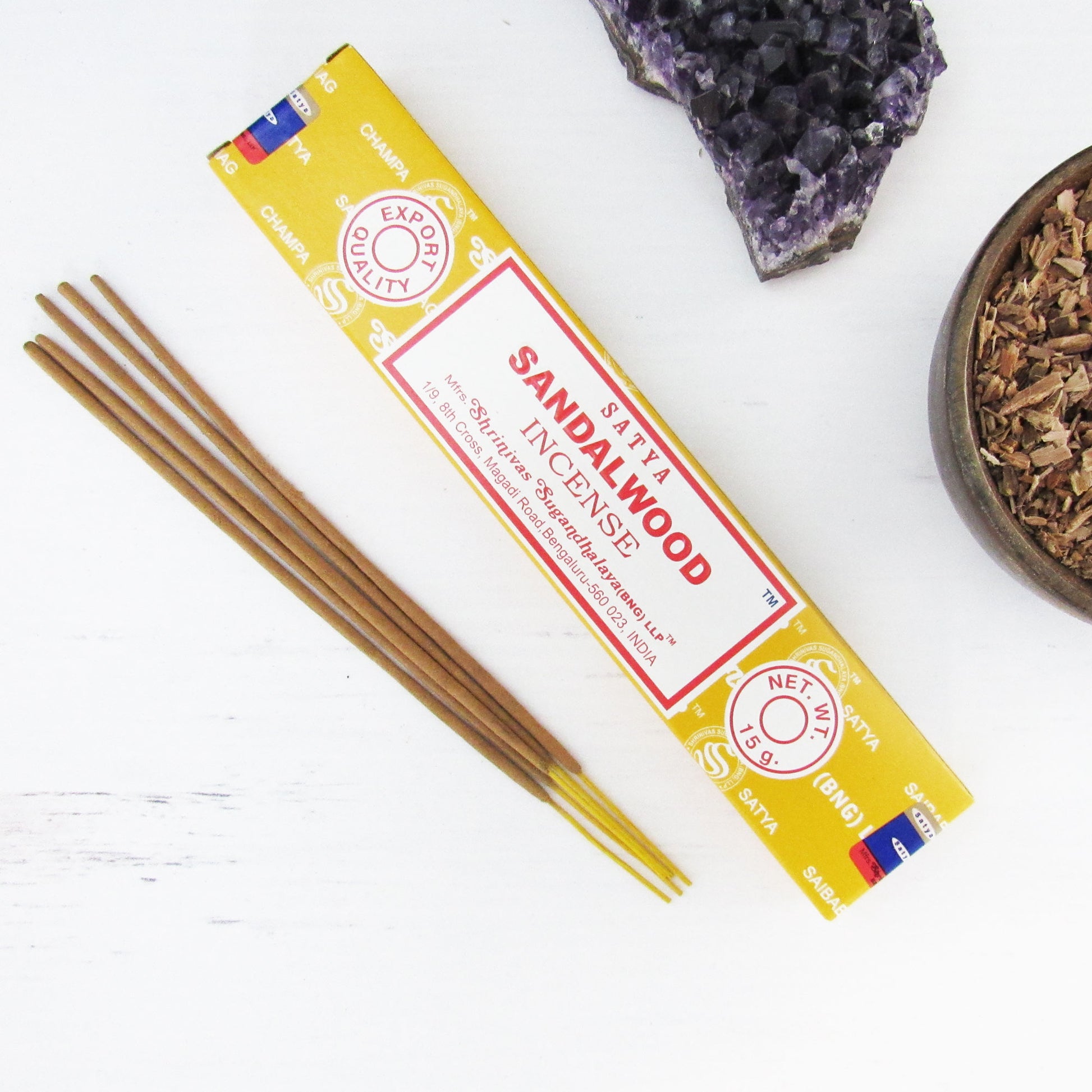 Sandalwood Incense Sticks (15 g) by Satya