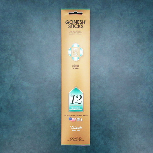 Gonesh Classic Incense Sticks (Package of 20) - #12 Green Mountains