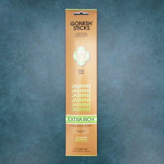 Gonesh Extra Rich Incense Sticks (Package of 20) - Jasmine