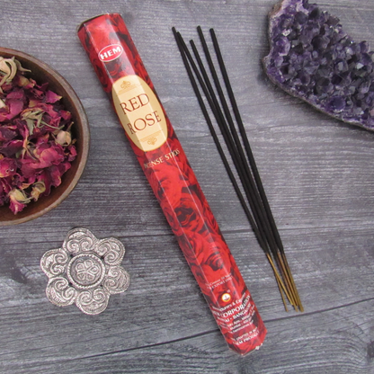 HEM Incense Sticks - Red Rose (20 Sticks)