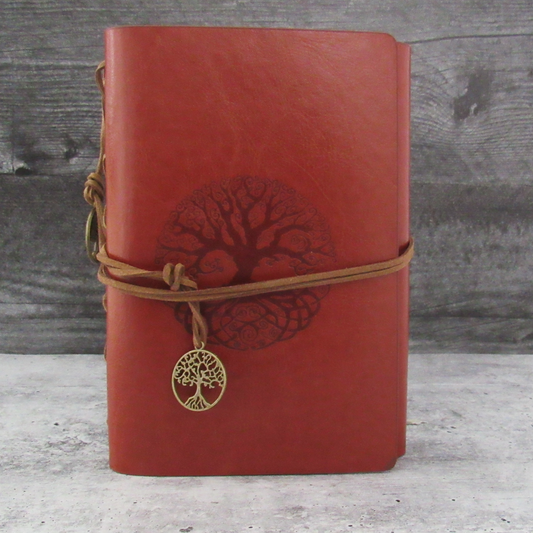 Faux Leather Tree of Life Journal (Brown)