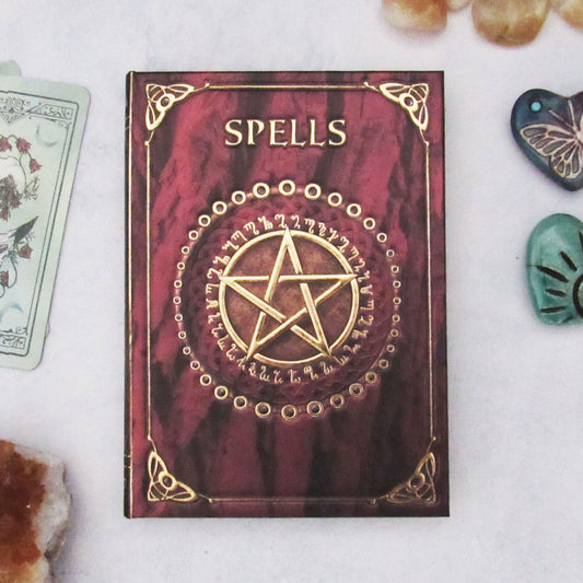 "Spells" Hardcover Journal (Red)