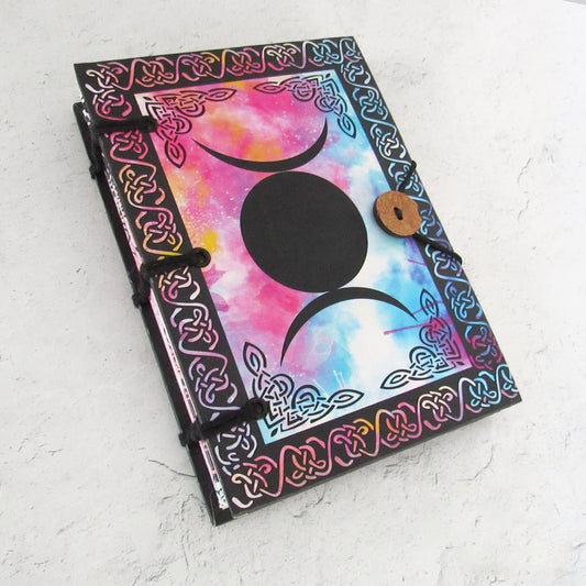 Triple Moon Tie-Dye Hardcover Journal