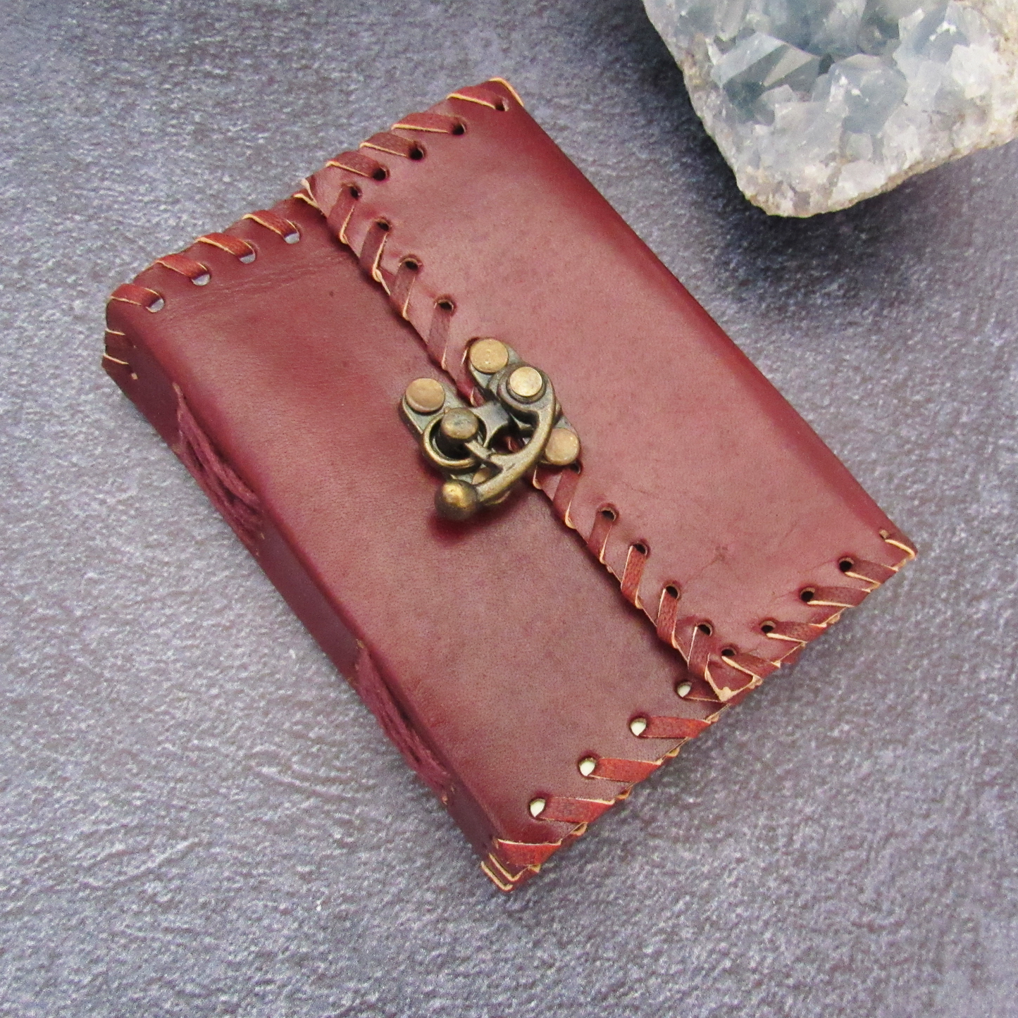 Small Leather Journal with Latch (5 Inches)