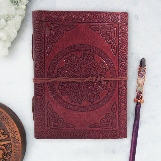 Celtic Mandala Leather Journal