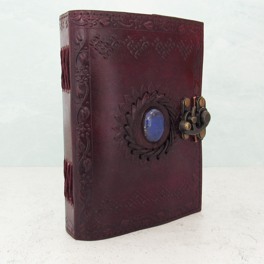 Stone Eye Leather Journal with Latch