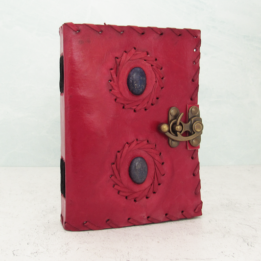 Two-Stone Leather Journal with Latch