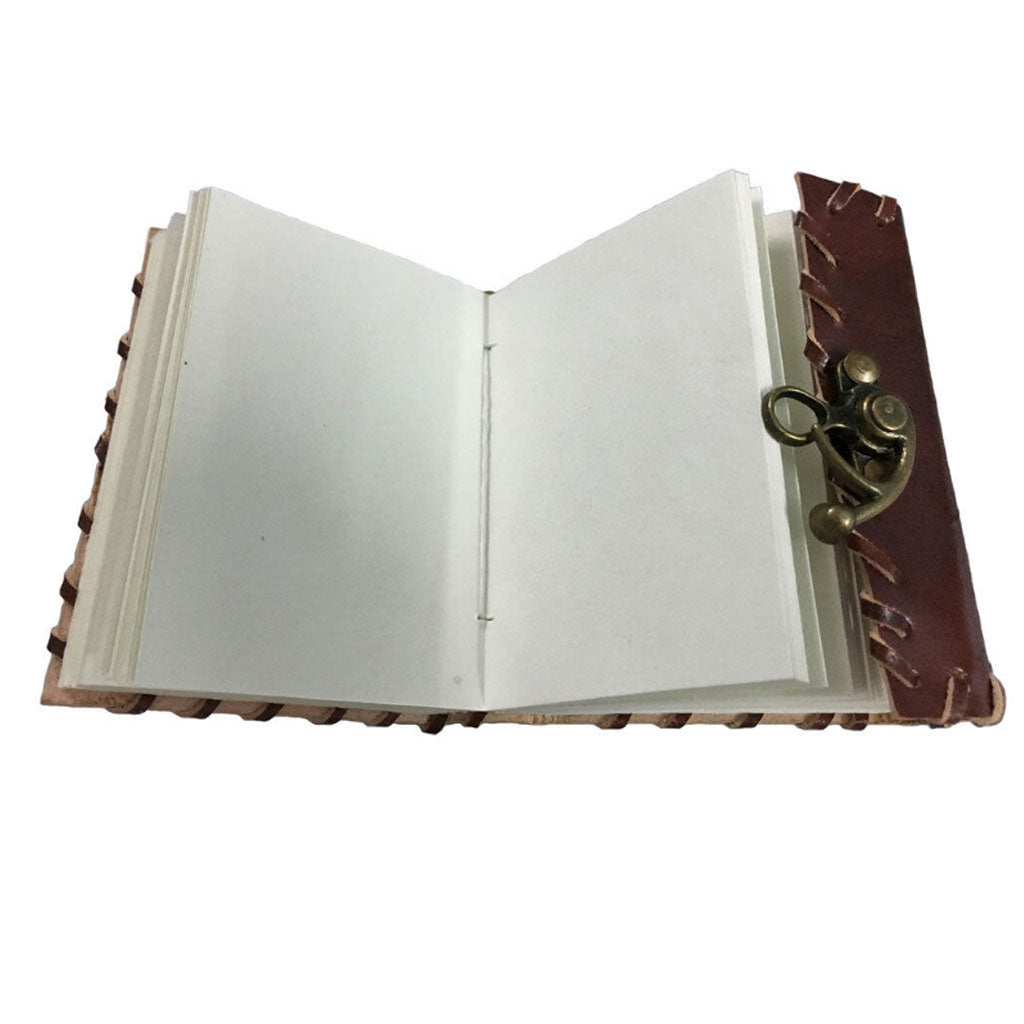 Mini Leather Journal with Latch (4 Inches)