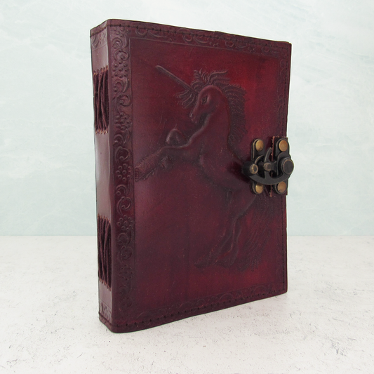 Unicorn Leather Journal with Latch