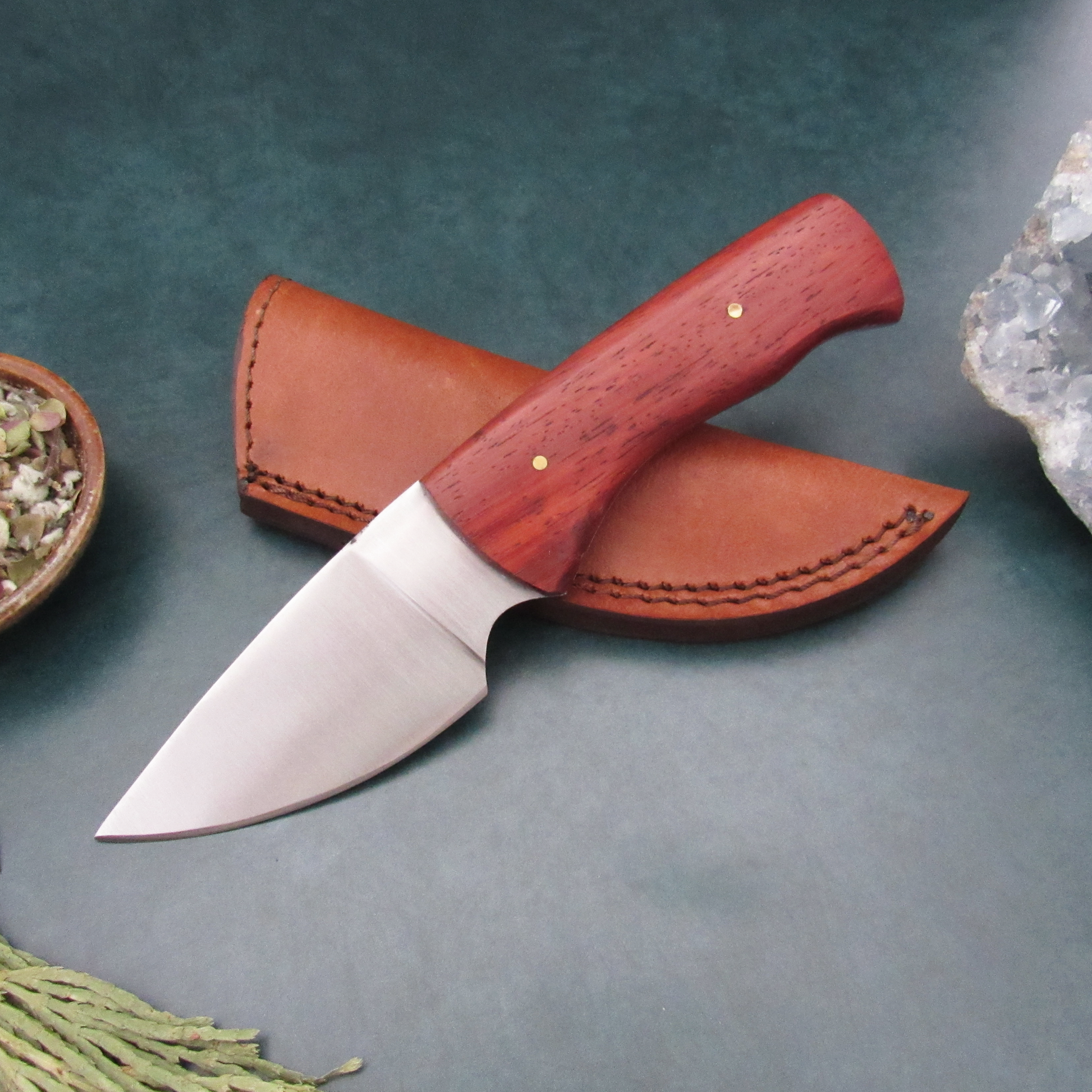 Padauk Wood Handle Knife