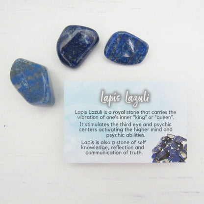 Lapis Lazuli (Package of 3 with Info Card)