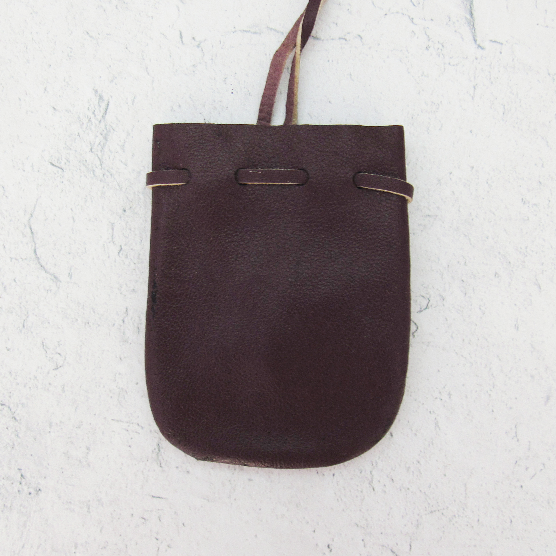 Soft Leather Pouch (Brown)