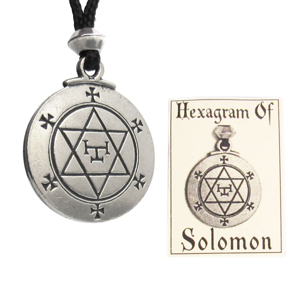 Hexagram of Solomon Pewter Talisman