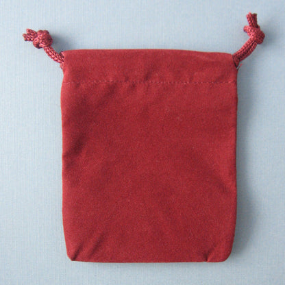 Velveteen Bag (3x4 Inches) - Burgundy