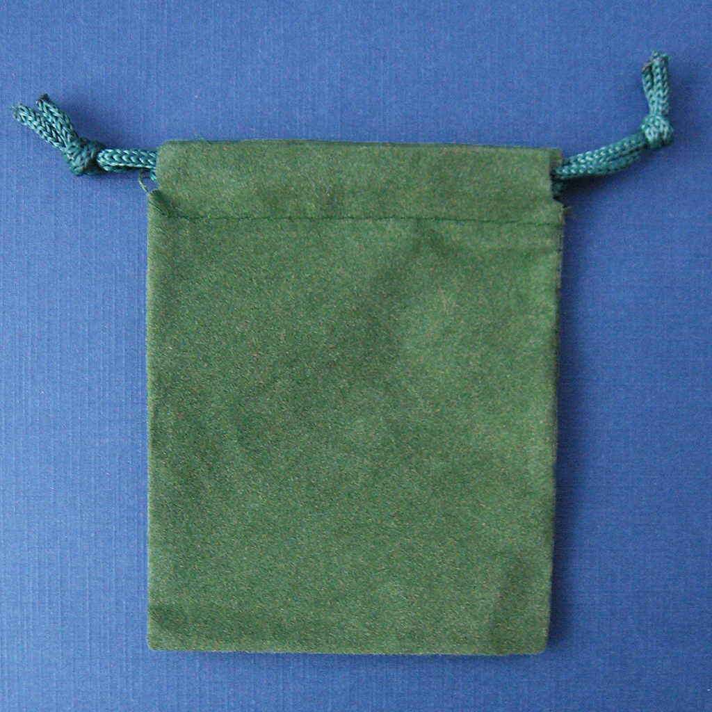 Velveteen Bag (3x4 Inches) - Green