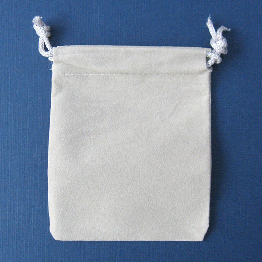 Velveteen Bag (3x4 Inches) - Gray