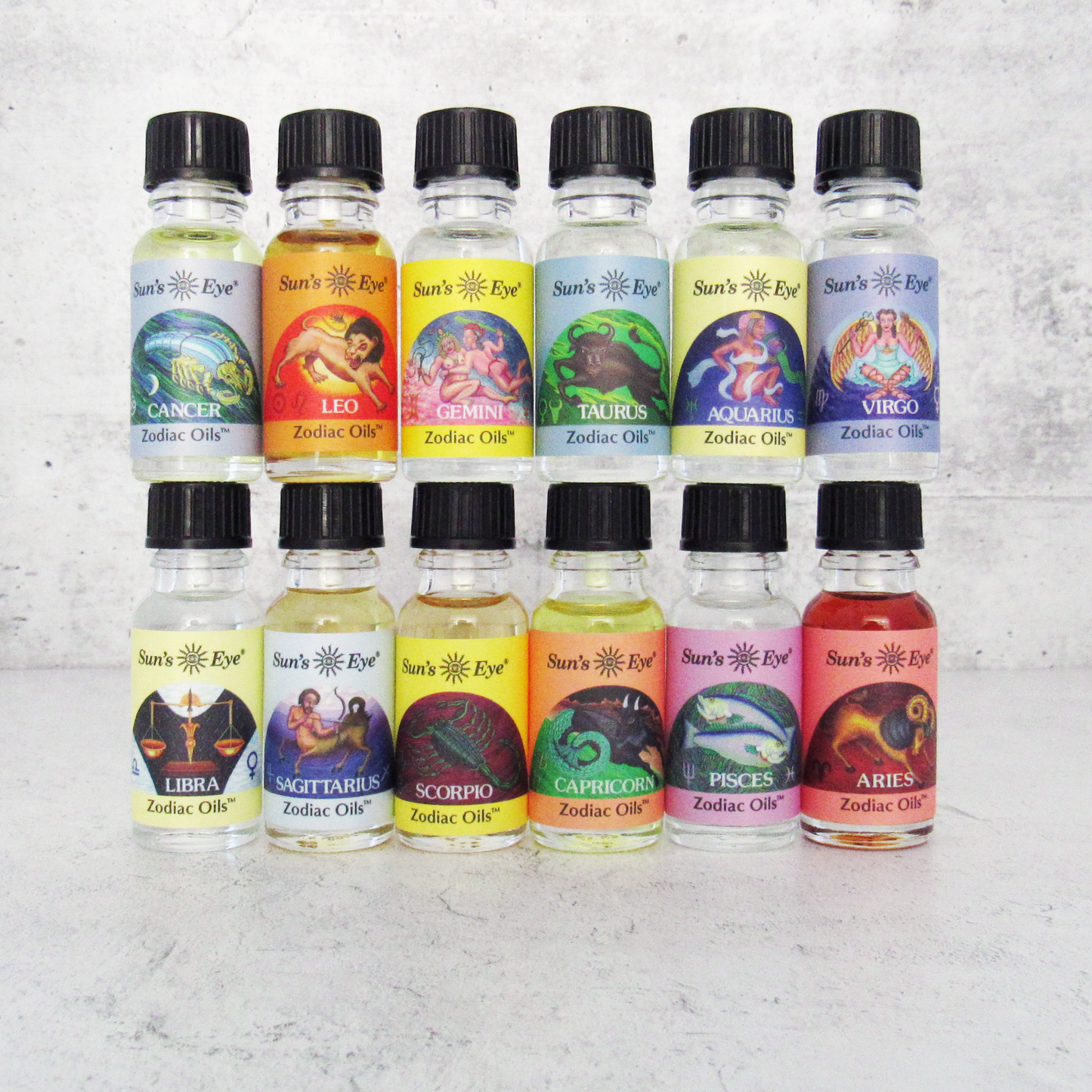 Sun's Eye Zodiac Oils (Complete Set of 12)