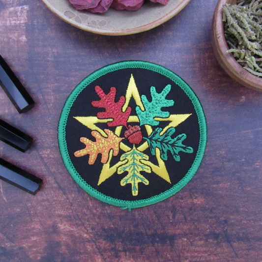 Oak Leaf Pentagram Patch