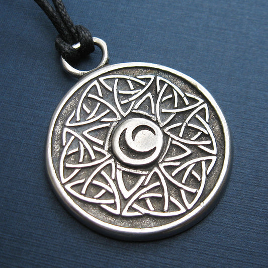 Celtic Wisdom Triple Moon Pendant