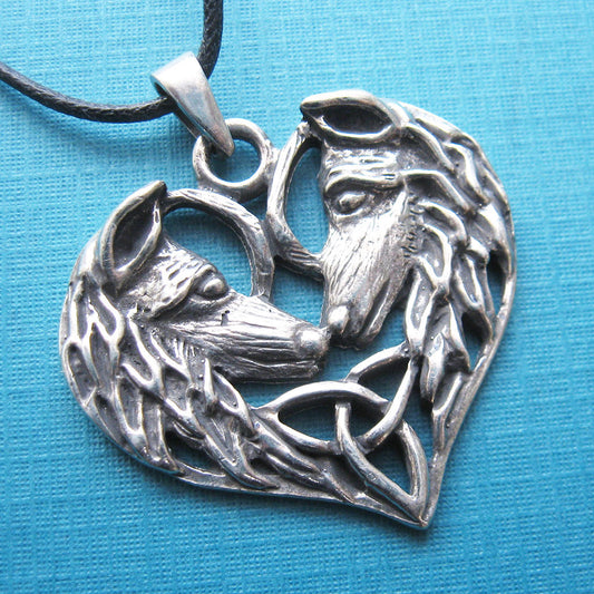 Celtic Wolves Pendant