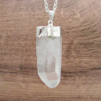 Extra Large Clear Quartz Pendant