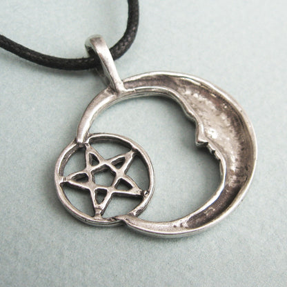 Crescent Pentacle Amulet