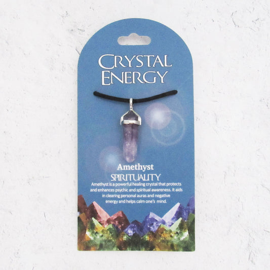 Amethyst (Spirituality) Crystal Energy Pendant