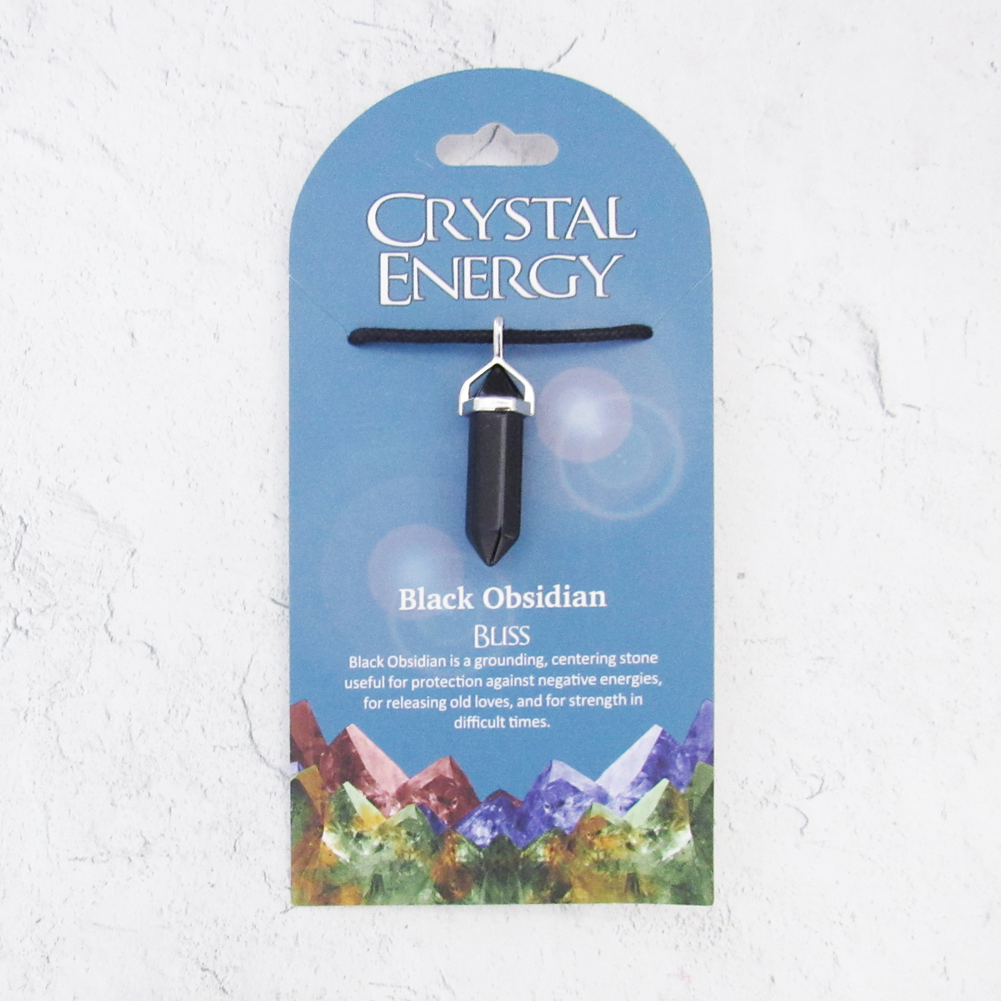 Black Obsidian (Bliss) Crystal Energy Pendant