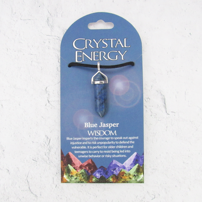 Blue Jasper (Wisdom) Crystal Energy Pendant