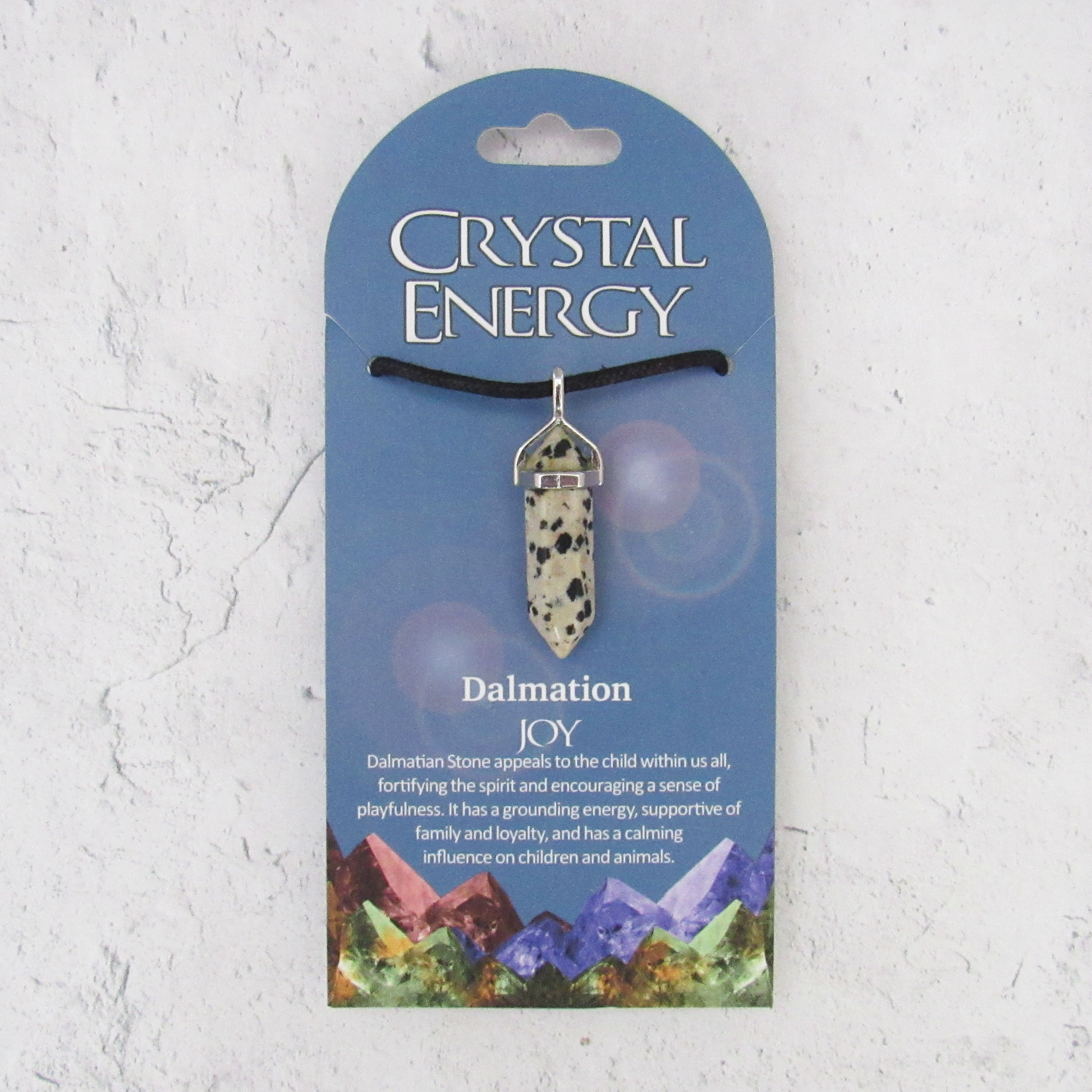 Dalmatian Stone (Joy) Crystal Energy Pendant