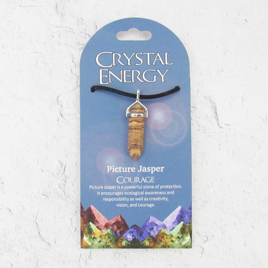 Picture Jasper (Courage) Crystal Energy Pendant